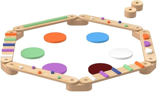 Wooden Balance Training System for Coordination Development and Active Movement Practice with Modular Design