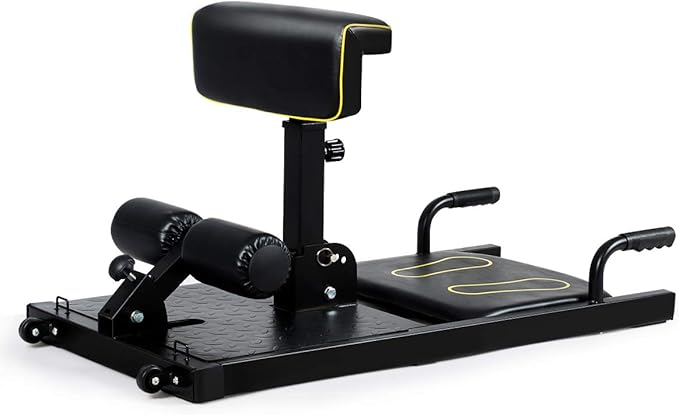 GYMAX 8-in-1 Workout Machine with Adjustable Height & Protective Foam, Multiple Position Training for Sissy Squat, Push-up, Sit-up, Rope Exercise, Home Gym