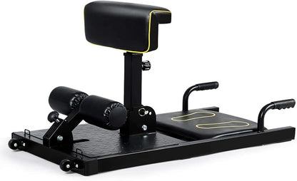 GYMAX 8-in-1 Workout Machine with Adjustable Height & Protective Foam, Multiple Position Training for Sissy Squat, Push-up, Sit-up, Rope Exercise, Home Gym