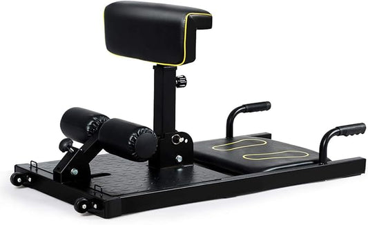 GYMAX 8-in-1 Workout Machine with Adjustable Height & Protective Foam, Multiple Position Training for Sissy Squat, Push-up, Sit-up, Rope Exercise, Home Gym