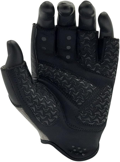 Weightlifting Gloves Leather Palm Grip Half Finger Body Building Gym Glove for Exercise Training Fitness Workout Men Women Lifts Made Spandex Materials, Including Genuine Amara Leather