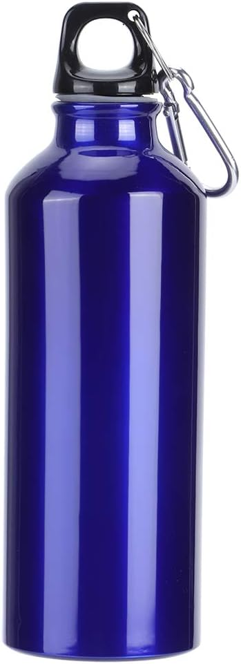 Milltrip Sports Water Bottle, 500ml 750ml Aluminum Blue Water Bottle for Outdoor Gym Fitness Cycling Hiking Climbing Traveling(750ml)
