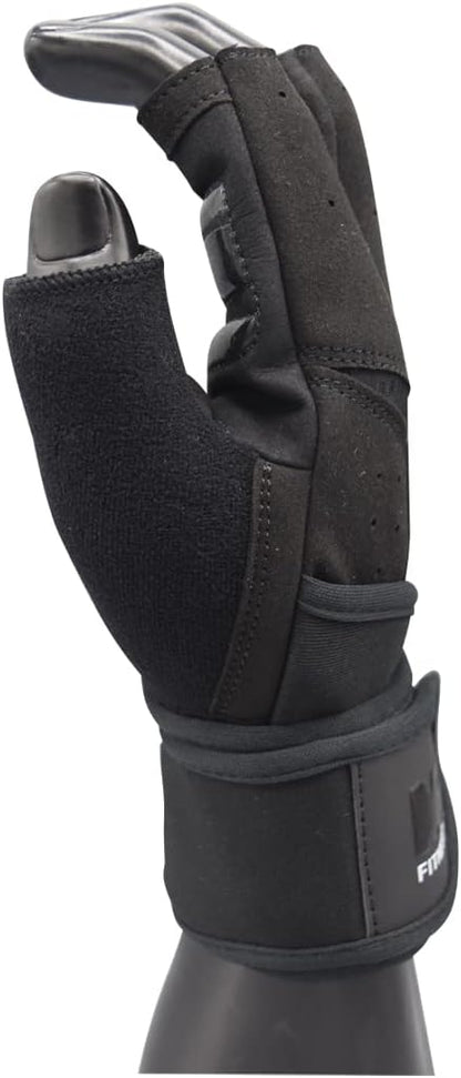 MRX Weightlifting Gloves for Men Workout Gloves Mens Wrist Support Lifting Gloves Male Gym Gloves | Workout Gym Accessories for Men Weight Lifting Fingerless Gym Exercise for Powerlifting