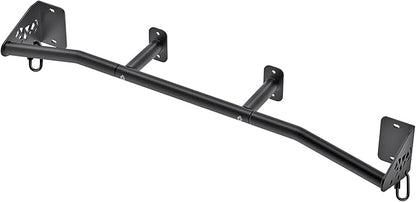 SELEWARE Heavy Duty Wall Mount Pull Up Bar, Joist Mount Chin Up Bar for Doorway, Sturdy Steel Construction, w/Resistance Band Hooks, Fits 32"/36" Wall Studs for Home Gym Strength Training