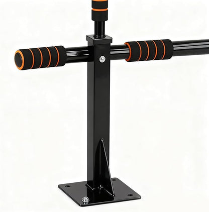 Wall Pull Up Bar, Sturdy Dip Rack Workout Equipment, Heavy Duty Wall Mounted Chin Up Station for Strength Training Home Gym Indoor Fitness Bodyweight Exercise Muscle Building for Men and Women