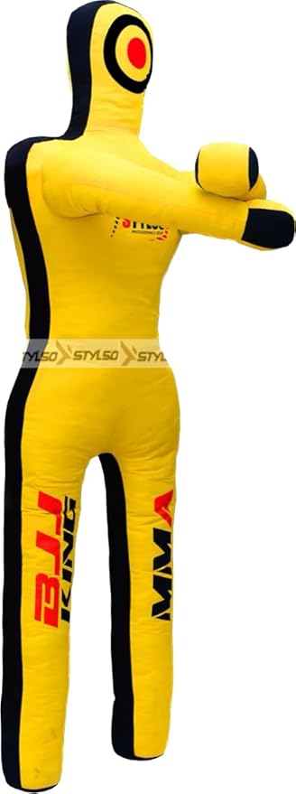 Unfilled Grappling Dummy – Adult Life Size Wrestling & BJJ Training Dummy, MMA Jiu Jitsu Judo Takedown & Throwing Practice, Heavy-Duty Triple-Stitched Canvas Submission Dummy