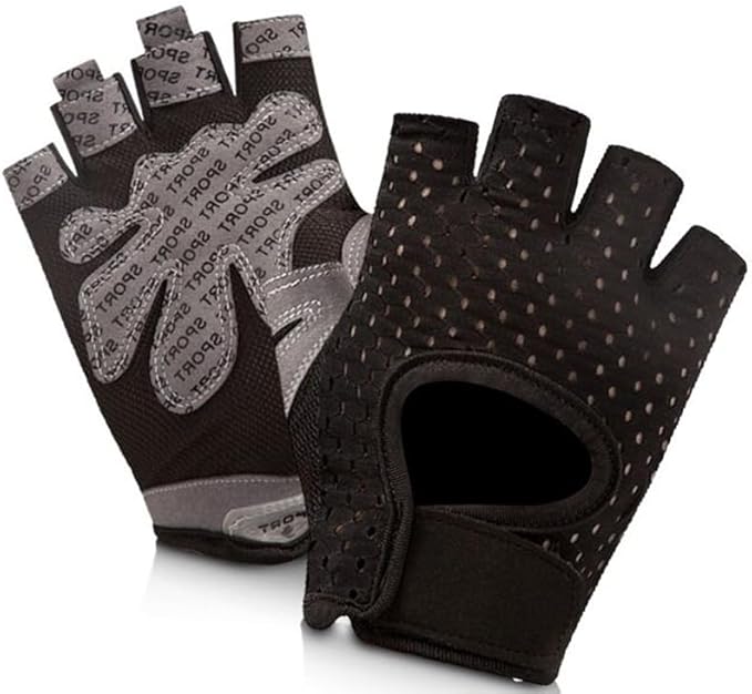 INOGIH Lightweight and Breathable Fingerless-Gym-Gloves for Women - Exercise-Crossfit-Training Gloves for Workout