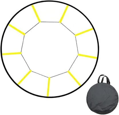 Round Agility Ladder for Kids Adults Portable Sports Training Gear,Footwork Ladder Speed,Training Equipment for Rugby