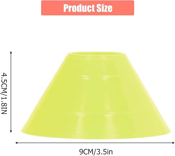 Tissting 20PCS Soccer Mini Disc Cones Set, Football Training Markers PE Sports Training Disc Cone Set for Sports Training, Football, Basketball, Skating, Outdoor Games