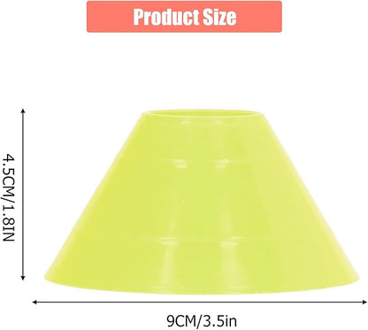 Tissting 20PCS Soccer Mini Disc Cones Set, Football Training Markers PE Sports Training Disc Cone Set for Sports Training, Football, Basketball, Skating, Outdoor Games