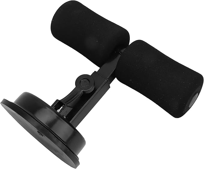 Sit Up Bar for Floor, Abdominal Muscle Exercise, Portable Sit Up Tool Exercise Equipment Assistant Device with Self Priming Suction Cup,Body Shaping (Black)