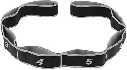 8-segment Digital Yoga Stretching Band High Elasticity Fitness Tension Band Double Layered Composite Webbing Dance Belt