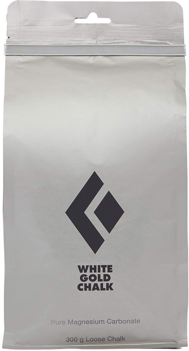 BLACK DIAMOND White Gold Chalk | 100% Magnesium Carbonate | Superior Grip & Moisture Absorption for Rock Climbing & Training | Loose or Refillable Variations