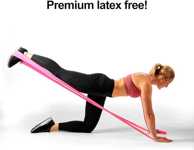 Resistance Band for Working Out | Super Exercise Bands 8,16,24 Yard Bulk Rolls |10 Strengths in Light Medium and Heavy Resistance Bands | Latex Free Workout Bands Including App and e-Book