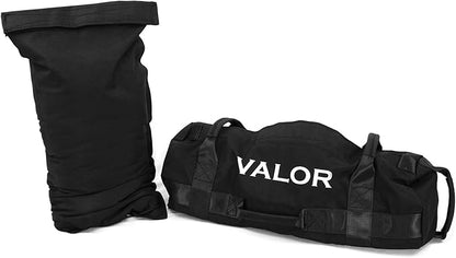 Valor Fitness Self- Fill Sandbags- Stone & Atlas Style - Built in Filler Bags 50,70, 100 or 200 lb Options Strength Training Workouts