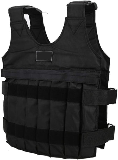 20kg Weighted Vest, Adjustable Bodybuilding Weight Vest with Removable Sandbags Fitness Training Gym Heavy Body Exercise for Weight Training Exercise