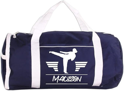 Personalized Sport/Gym Roll Duffel Bag - Martial Arts Female