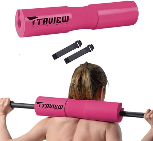 Barbell Pad for Squats, Lunges and Hip thrusts Great for Squats, Lunges, Hip Thrusts, Weight Lifting & More - Fit Standard and Olympic Bars Perfectly
