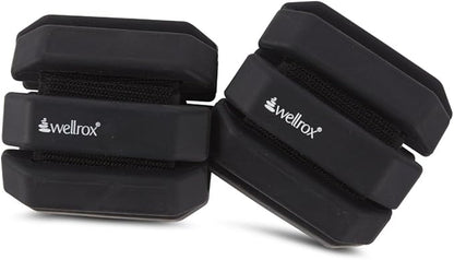 Wellrox Weighted Bangles – Adjustable Ankle and Wrist Weights for Women & Men – Set of Ankle Weights 2 lbs (1 lb Each Wrist Weight) | Weighted Arm Bands for Pilates, Yoga, Running & Walking