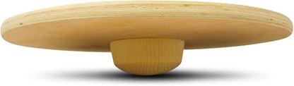 15.7" Wood Wobble Balance Board Balance Trainer by Trademark Innovations,Black