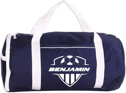 Personalized Sport/Gym Roll Duffel Bag - Soccer