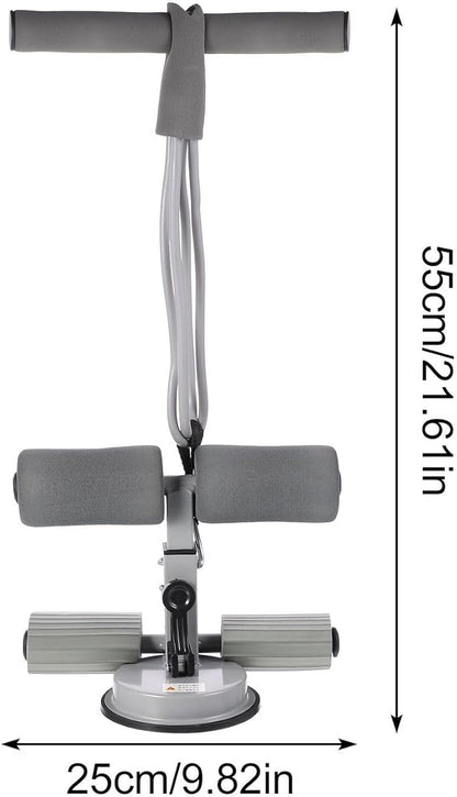BESPORTBLE Adjustable Sit-up Assistive Device with Suction Cups Portable Floor Bar for Abdominal Workout Crunches and Core Training at Home