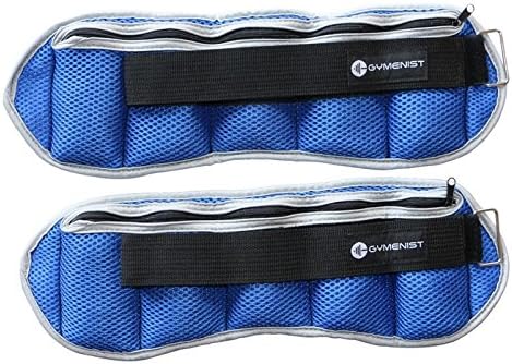 GYMENIST Pair of Ankle and Wrist Weights Adjustable Size The Weight Can Also Be Adjusted Set of Two