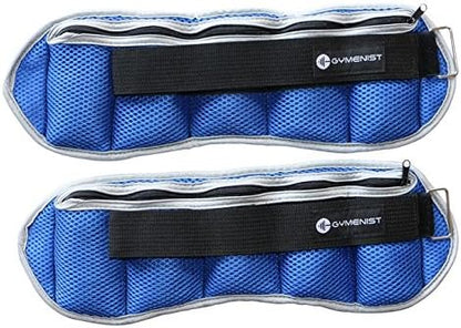 GYMENIST Pair of Ankle and Wrist Weights Adjustable Size The Weight Can Also Be Adjusted Set of Two