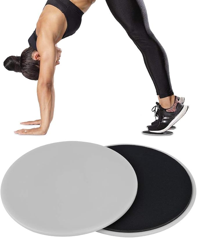 Core Slider, Gliding Discs, 2PCS Exercise Sliders, Full Body Workout for Home Gym, Yoga, Balance Training, Compact and Lightweight Exercise