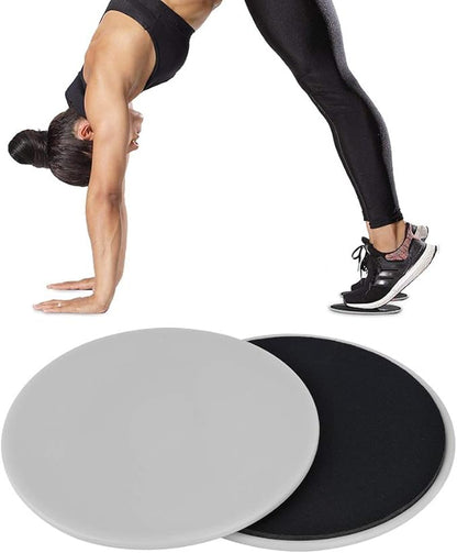 2 Pcs Exercise Core Sliders, Double Sided Fitness Sliders, Full Body Workout Sliding Discs, Gym Exercise Equipment,