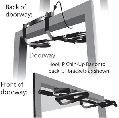 2025 Upgrade Pull Up Bar, 440 lbs Heavy Duty Upper Body Fitness Workout Bar| Multi-Grip Strength for Doorway | Indoor Chin-Up Bar Fitness Trainer for Home Gym Portable