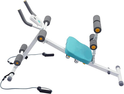 Core & Abdominal Trainers AB Workout Machine Home Gym Strength Training Ab Foldable Fitness Equipment,Abdominal Compressor Collapsible,Strength Training Abdominal Workout Machine with LCD Display