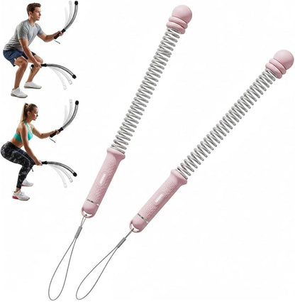 Adjustable Ropeless Battle Ropes, Cordless Weighted Training Ropes for Home Gym, Portable Exercise Equipment for HIIT, Strength & Full Body Workout – 3 lbs per Pair
