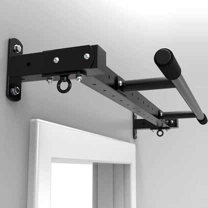 Wall Mounted Pull Up Bar with More Stable 4-Hole Design for Indoor and Outdoor Use Maximum Weight 440 Lbs Home Indoor Wall Wall Hanging Straight Bar Muscle Training Fitness Equipment