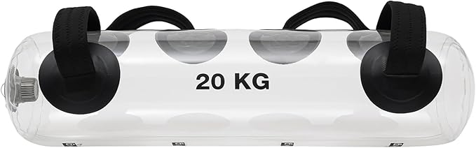 Aqua Bag Fitness 33/44/55LBS Adjustable Water Weight Training Workout Water Bag Portable Stability Fitness Equipment for Home Gym Core and Balance Exercise W/Inflator