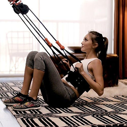 Home Gym Equipment - Complete Full Body Workout using Body Weight for Resistance - Strength Training and Cardio for Efficient at Home Fitness