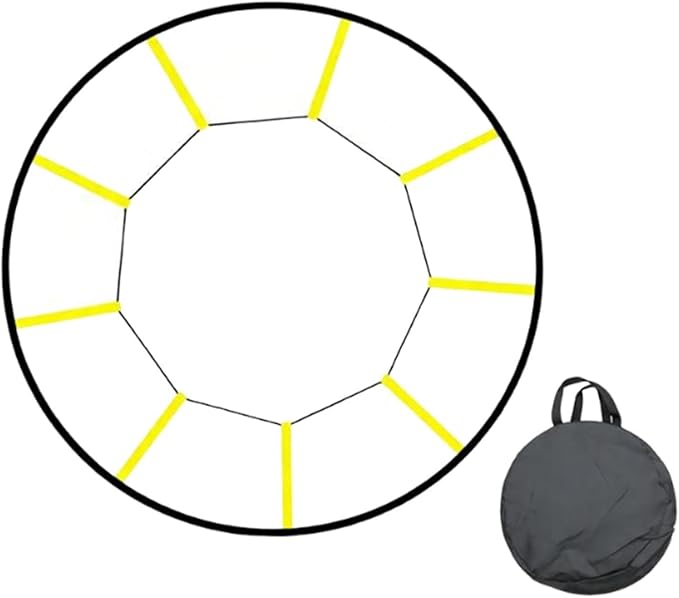 Round Agility Ladder for Kids Adults Portable Sports Training Gear,Footwork Ladder Speed,Training Equipment for Rugby