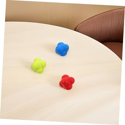 Toyvian 6pcs Reaction Speed Training Balls Enhance Hand Eye Coordination and Reflexes for Sports and Fitness and Elastic Reaction Balls for Kids and Adults