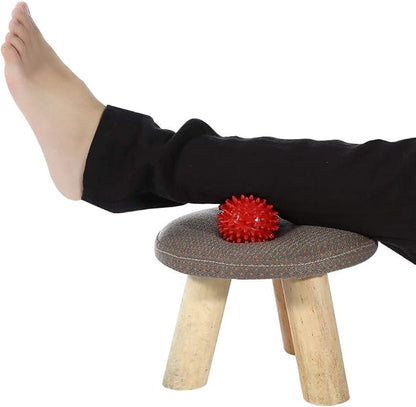 Spiky Massage Ball Peanut Massager Ball Fitness Exercise Mobility Peanut Ball Pain Muscle Steess Foot Myofascial Relief for Plantar Fasciitis Heel Foot Arch Pain (red)