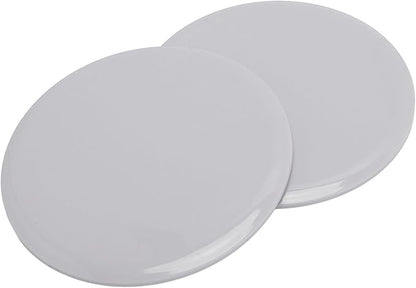 2Pcs Core Sliders for Working Out Compact Discs for Full Body Workout Fitness Home Exercise Equipment Floor Sliders Gray for Strength Training Balance Improvement