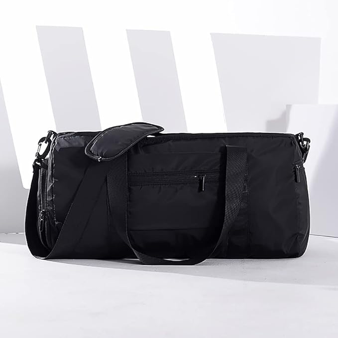 Sports Gym Luggage Travel Bag for Men and Women, Sports Gym Bag, Exercise Duffel Bag, Large Capacity and Light to Carry, Waterproof and Dirt-resistant Foldable Travel Bag ,Gear Black