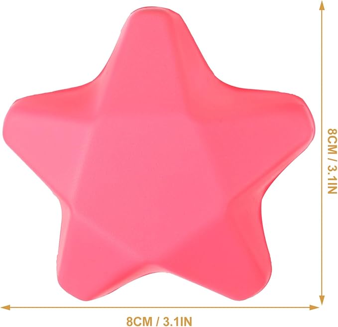 BESPORTBLE Finger Exercise Ball Hand Grip Strength Trainer, 4pcs Star Shaped Hand Grip Ball Finger Resistance Exercise Squeezer for Adults Hand Workout