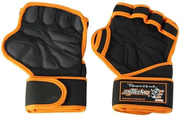 ESTREMO Workout Gloves for Men and Women, Weight Lifting Gym Gloves for Men with Excellent Grip & Wrist Wrap Support, Full Palm Protection for Weightlifting, Cycling, Training, Pull ups, Fitness
