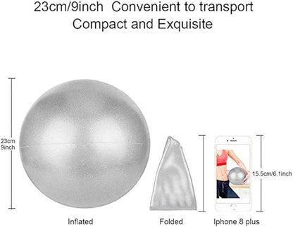 2 Pack Exercise Balls, 8-9 Inch Mini Pilates Yoga Balls, Anti-Burst Small Fitness Balls for Pilates, Yoga, Core Training and Physical Therapy, Improves Balance