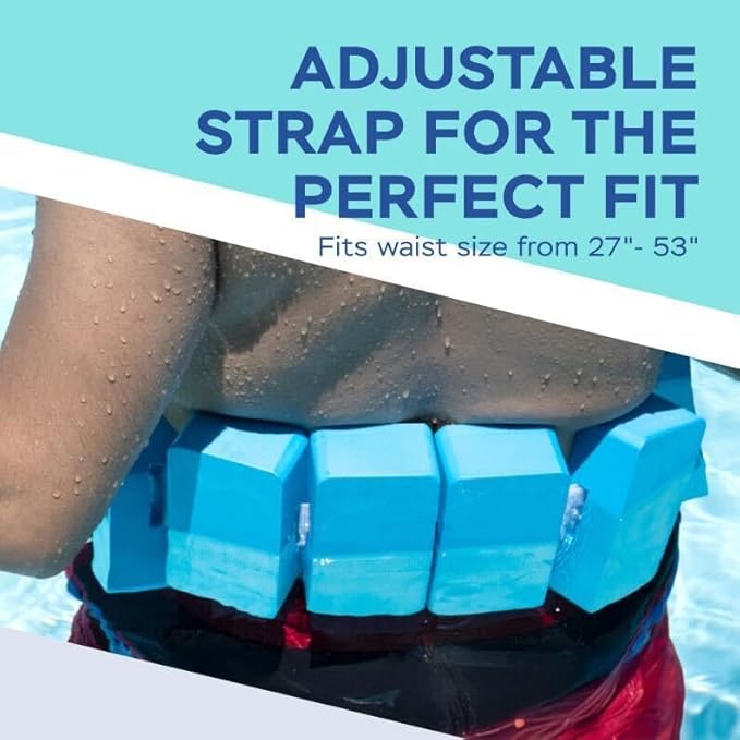 Sunlite Sports AquaFitness Deluxe Flotation Swimming Belt - Water Aerobics Equipment for Pool, Low-Impact Workout