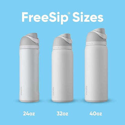 Owala FreeSip Insulated Stainless Steel Water Bottle with Straw for Sports, Travel, and School BPA-Free Sports Water Bottle, 40 oz, Surfs Edge