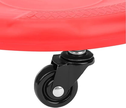 4 Wheel Abdominal Exerciser with Slide Disc, Multi - Directional Core Workout Equipment for Home Gym, Quiet PVC Wheels and Ergonomic Grip for Full - Body Toning