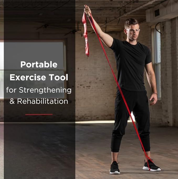 THERABAND CLX Resistance Band with Loops, Fitness Band for Home Exercise and Full Body Workouts, Portable Gym Equipment