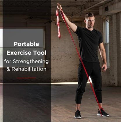 THERABAND CLX Resistance Band with Loops, Fitness Band for Home Exercise and Full Body Workouts, Portable Gym Equipment