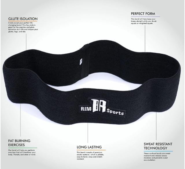 Booty Bands Hip Resistance Bands Set, Non-Slip Fabric Loops for Legs, Glutes, Booty Workout, Pink, Teal, Black, 3 Pack, for Home Gym, Yoga, Pilates